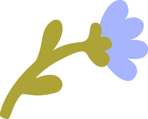 Hand Drawn Cartoon Flower Vector Set