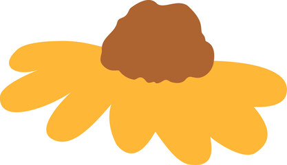 Hand Drawn Cartoon Flower Vector Set