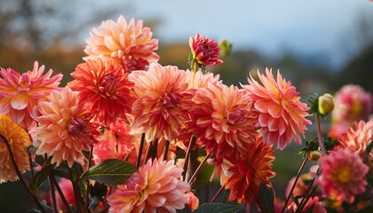 dahlias bloom in autumn s embrace © Jarek