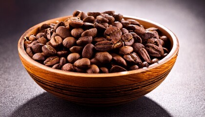 Fototapeta premium a bowl of coffee beans