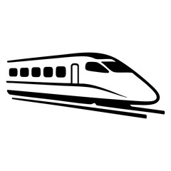 bullet train icon vector