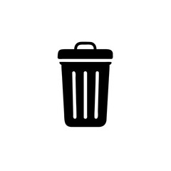 Trash bin icon. Trash bin isolated on white background, Vector illustration
