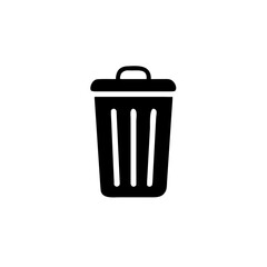 Trash bin icon. Trash bin isolated on white background, Vector illustration