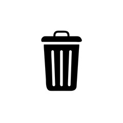Trash bin icon. Trash bin isolated on white background, Vector illustration