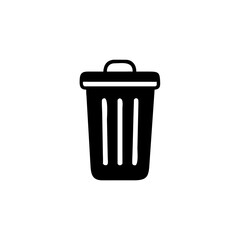 Trash bin icon. Trash bin isolated on white background, Vector illustration