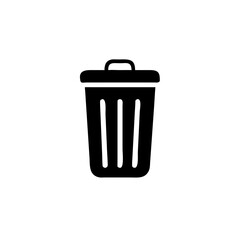 Trash bin icon. Trash bin isolated on white background, Vector illustration
