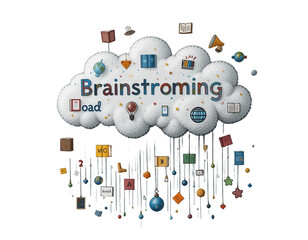Creative Brainstorming Session: Generating Ideas, Innovation & Problem Solving