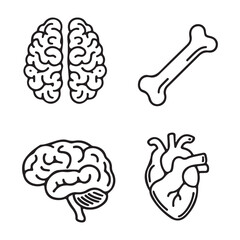 Minimalist Vector Healthcare Set