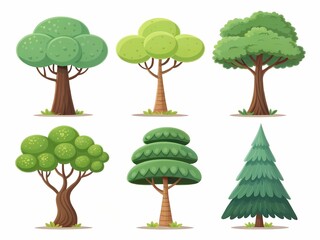 Fototapeta premium set of trees