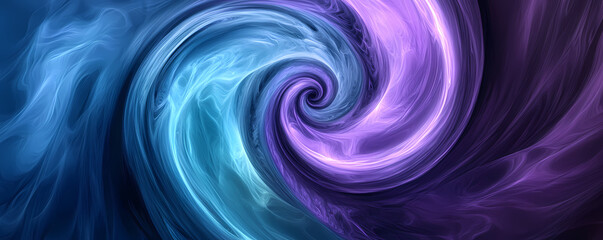 Obraz premium Abstract swirling vortex of blue and purple light with a luminous glow