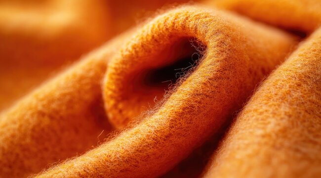 Close-up of folded orange fabric (5)