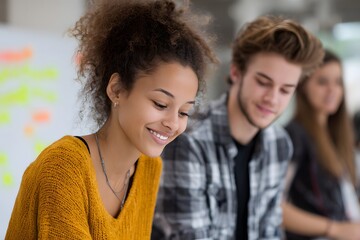 Students discuss mental health and school adaptation during a workshop Generative AI