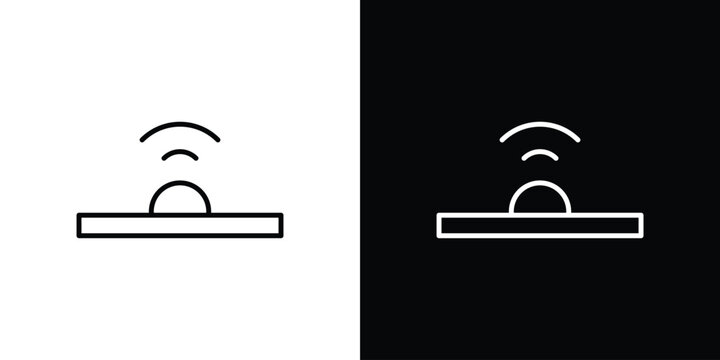 Infrared icon, outline vector sign, logo design download