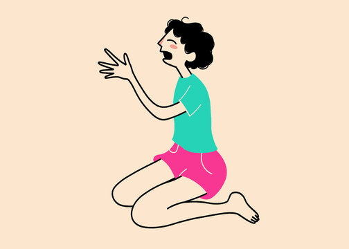 Emotional expression in everyday life illustration