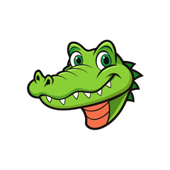 Creative Alligator Head Vector Style