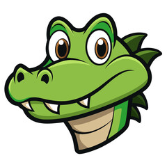 Creative Crocodile Head Vector Style