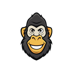 Creative Gorilla Head Vector Style