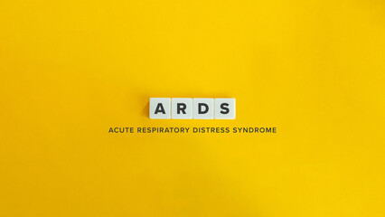 Acute Respiratory Distress Syndrome ARDS Text on Yellow Background – Minimal Clean Design
