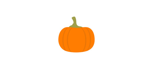Pumpkin - squash for Halloween or Thanksgiving flat color icon
