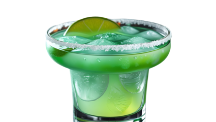 cocktail with lime and ice