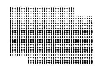 Abstract halftone pattern design black and white vector graphic background for digital use and print media