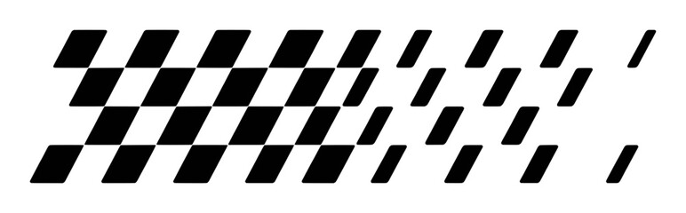 Black and white abstract checkered pattern with fading effect vector