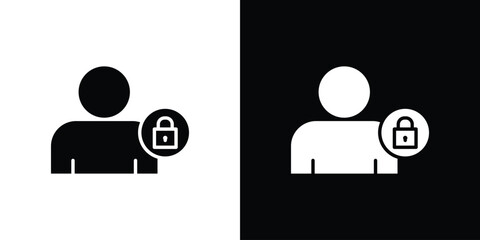 Guarantor icon, glyph style icon for web site or mobile app