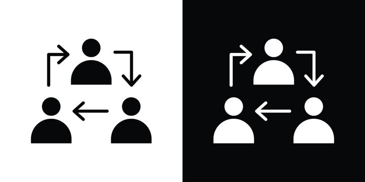 Coordinate icon, glyph style icon for web site or mobile app