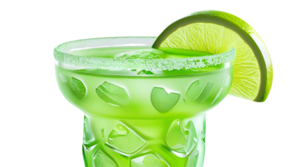 mojito cocktail isolated on white