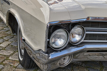 vintage car headlight
