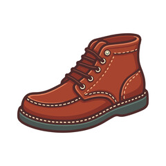 leather shoe illustration design