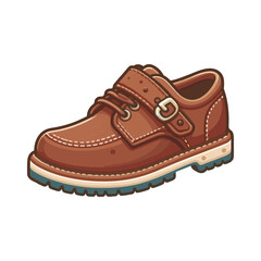 leather shoe illustration design
