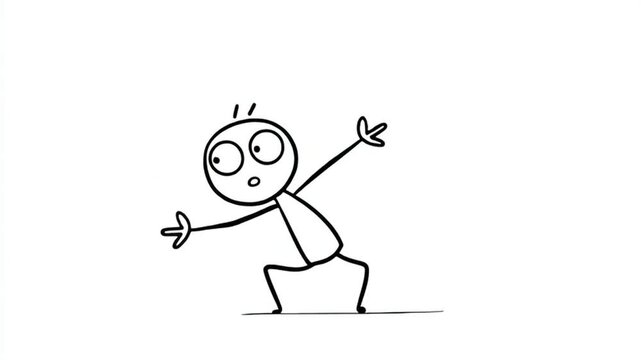 Animated Character Displaying Shock And Surprise