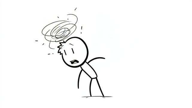 Stick Figure With Confusion And Surprise Reaction