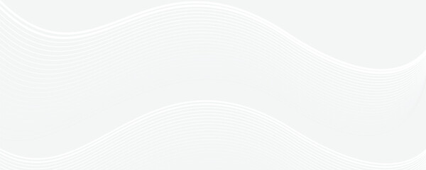 Abstract White Wavy Lines on Light Background Seamless Pattern Design