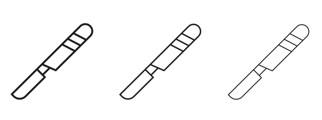 Scalpel icon. Hand drawn minimalism style vector illustration