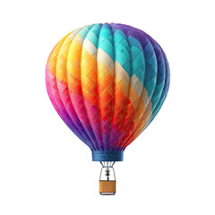 Fototapeta premium Vibrant hot air balloon