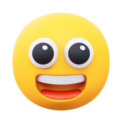 emoji laugh 3d illustration