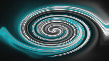 Elegant blue-silver spiral with a dark background