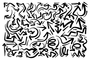 hand drawn arrow pattern collection