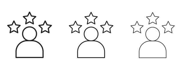 Experience icon. Hand drawn minimalism style vector illustration