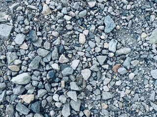 Small rock textured background, Seamless texture of gravel, Crushed granite texture.