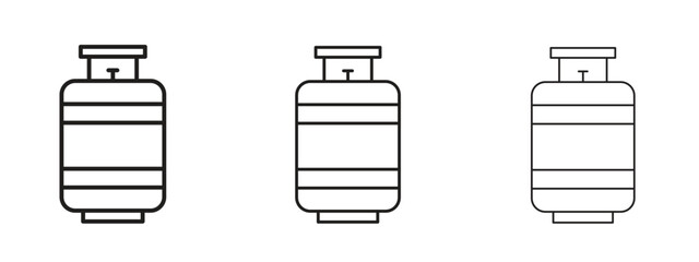 Camping gas icon. Hand drawn minimalism style vector illustration