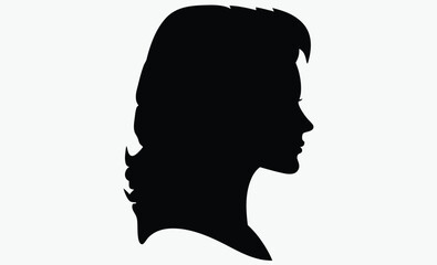 Male avatar silhouette, Male and female face silhouette or icon, Man and woman avatar profile, Unknown or anonymous person, Vector illustration