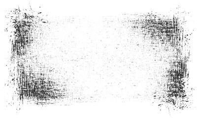 Rough black and white vector texture with distressed overlay. Abstract grunge background with black and white texture. Distressed black texture vector isolated on white background  