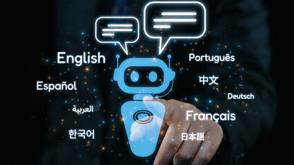 Global communication with multiple languages, digital translation tools, multilingual technology, cross-cultural communication, and virtual language learning environments. Elide