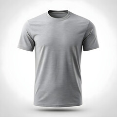 short sleeves grey t shirt mockup