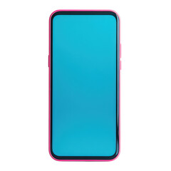 Modern smartphone isolated on transparent background