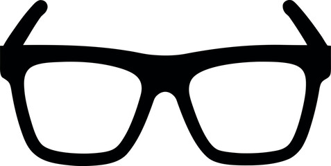 Eyeglasses optical frame fashion style geek nerd glasses silhouette vector illustration