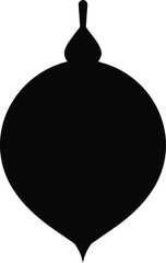 Fototapeta premium Christmas ball vector art illustration and silhouette design